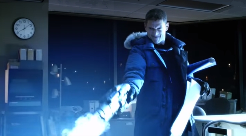 Captain Cold and his cold gun, from "Arrow" and "Legends of Tomorrow" on CW.